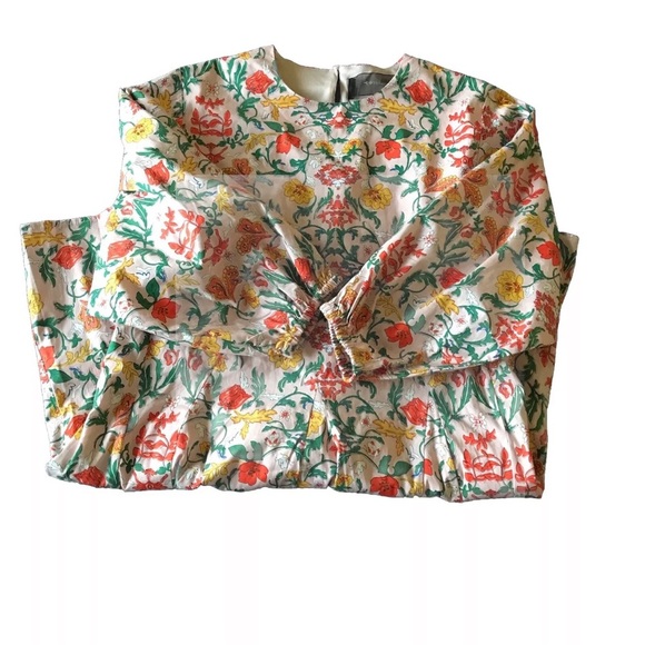 Code X Mode Waist Tie Dress Blush Floral Multi SIze L Pockets Keyhole Neck - Picture 6 of 16